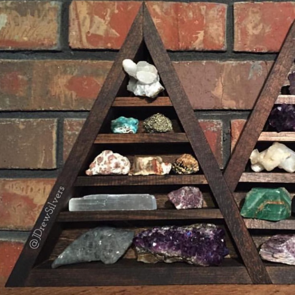 Triangle Crystal Display Shelf - image 1